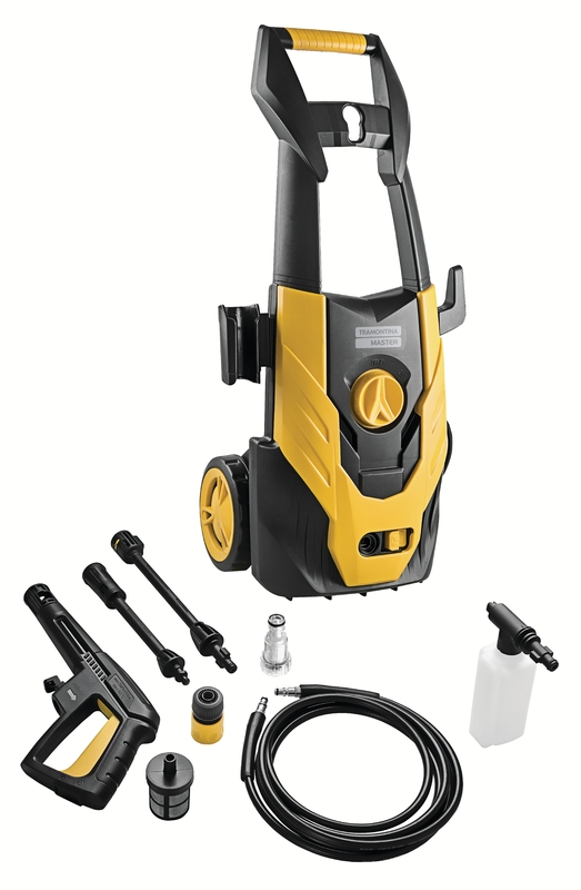 Lavadora de Alta Pressão 1400 W Tramontina MASTER para Uso Eventual com Mangueira Alta Pressão 3 m Jato Regulável 1600 psi  220 V