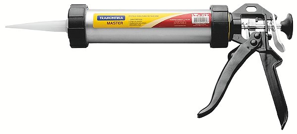 Pistola Aplicadora de Silicone 600 ml Tramontina MASTER com Tubo em Alumínio