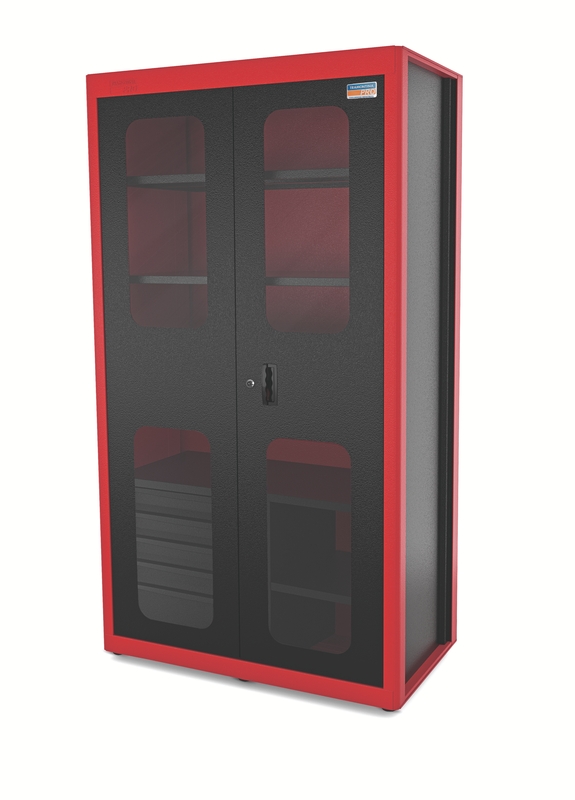 Armário Vertical para Ferramentas 2 Portas com Visores e 5 Gavetas Tramontina PRO