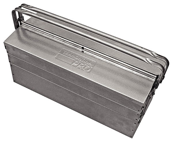 Caixa Sanfonada em Aço Inox 5 Gavetas Alças Dobráveis Tramontina PRO