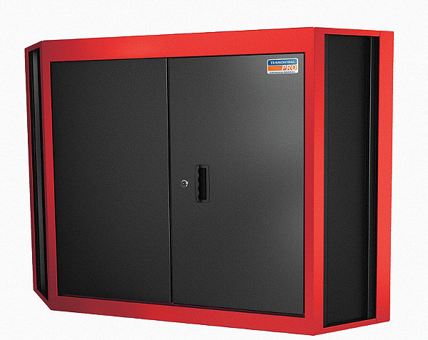 Painel para Ferramentas Grande 2 Portas Canto L Vermelho Tramontina PRO