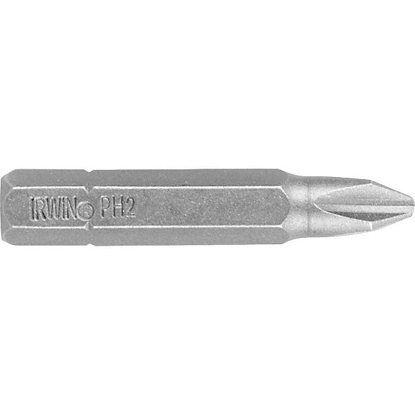 Bits/ponteira phillips com encaixe 1/4" nº2 x 38mm IW11138 kit com 10 peças IRWIN