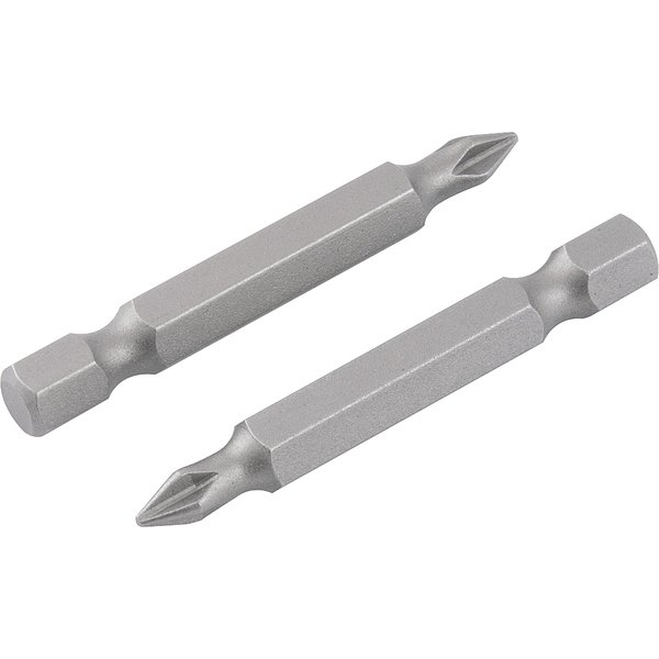 Bits/ponteira phillips S2 encaixe 1/4" nº2 1/4" x 50mm com 2 peças VONDER