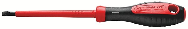 Chave de Fenda Isolada IEC 60900 Ponta Chata 6x200 mm Tramontina PRO