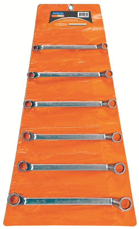 Jogo de Chaves Estrela 6 Peças Tramontina PRO (1/2x9/16” a 15/16x1”).