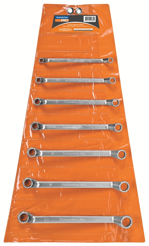 Jogo de Chaves Estrela 7 Peças Tramontina PRO (8x9 mm a 20x22 mm)