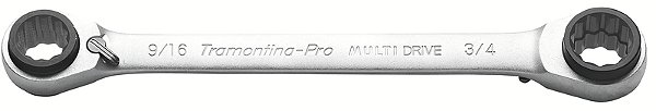 Chave Multidrive com Catraca 4 Bocas 5/16"x3/8"x7/16"x1/2" Tramontina PRO