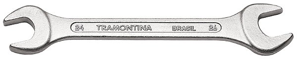 Chave Fixa 24x26 mm Tramontina Basic com Corpo em Aço Especial Cromado