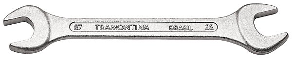 Chave Fixa 27x32 mm Tramontina Basic com Corpo em Aço Especial Cromado