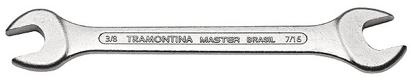 Chave Fixa 3/8x7/16" Tramontina MASTER com Corpo em Aço Especial Cromado
