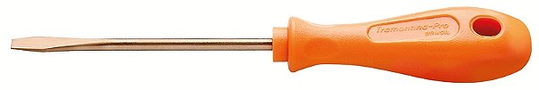 Chave de Fenda Ponta Chata em Cobre-berilio 5x100 mm (3/16x4") Tramontina PRO
