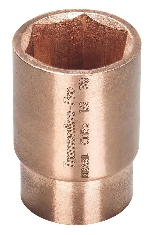 Soquete Sextavado em Cobre-berílio 5/16" - Encaixe 1/2" Tramontina PRO