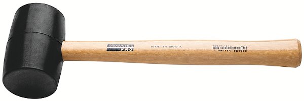 Martelo Borracha Preta Modelo Americano 225 g Tramontina PRO