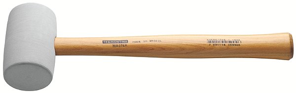Martelo de Borracha 450 g Tramontina MASTER com Cabo de Madeira Modelo Americano