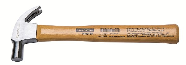 Martelo de Unha Polido 23 mm Tramontina MASTER com Cabo em Madeira Envernizada