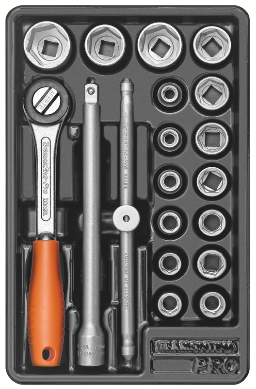 Módulo com Soquetes 1/2" 20 Peças Tramontina PRO