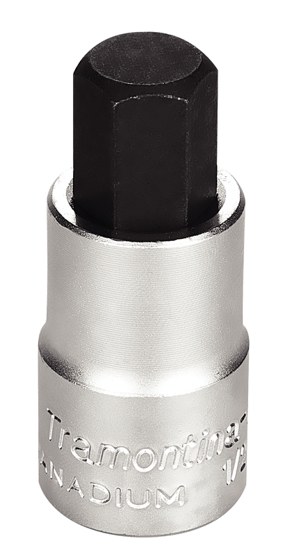 Soquete em Aço Cromo Vanádio Ponta Hexagonal 12 mm - Encaixe 1/2" Tramontina PRO