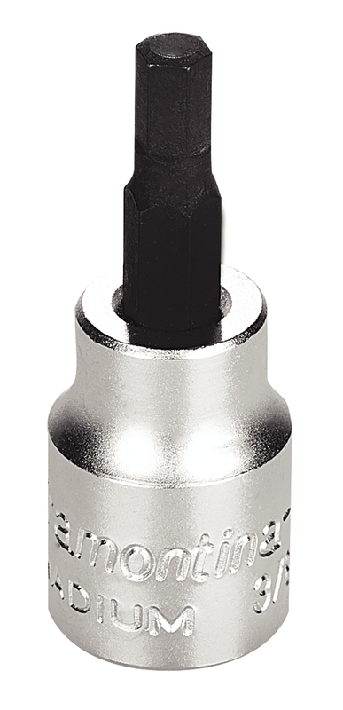 Soquete em Aço Cromo Vanádio Ponta Hexagonal 5 mm - Encaixe 3/8" Tramontina PRO