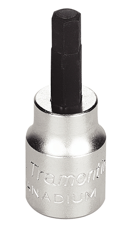 Soquete em Aço Cromo Vanádio Ponta Hexagonal 6 mm - Encaixe 3/8" Tramontina PRO