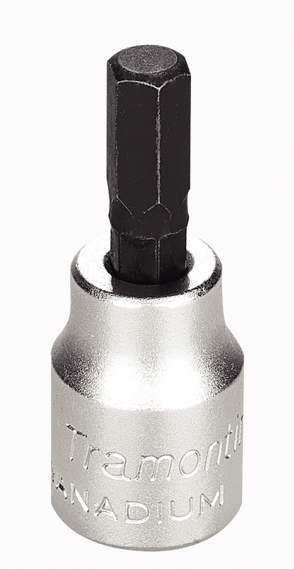 Soquete em Aço Cromo Vanádio Ponta Hexagonal 7 mm - Encaixe 3/8" Tramontina PRO