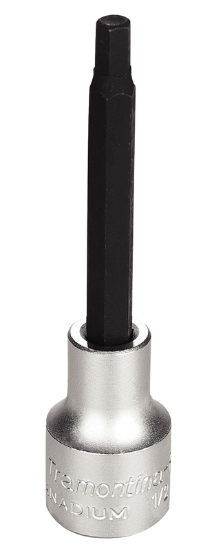 Soquete em Aço Cromo Vanádio Ponta Hexagonal Longa 7/32" - Encaixe 1/2" Tramontina PRO