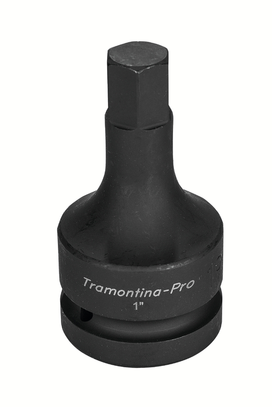 Soquete de Impacto Ponta Hexagonal em Aço Cromo Molibdênio 20 mm - Encaixe 1'' Tramontina PRO