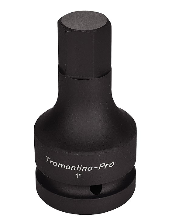 Soquete de Impacto Ponta Hexagonal em Aço Cromo Molibdênio 22 mm - Encaixe 1'' Tramontina PRO