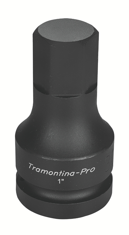 Soquete de Impacto Ponta Hexagonal em Aço Cromo Molibdênio 30 mm - Encaixe 1'' Tramontina PRO