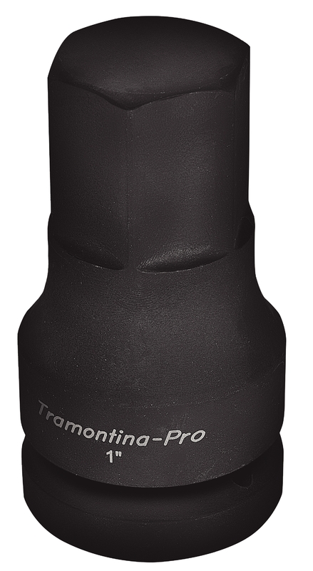 Soquete de Impacto Ponta Hexagonal em Aço Cromo Molibdênio 36 mm - Encaixe 1'' Tramontina PRO