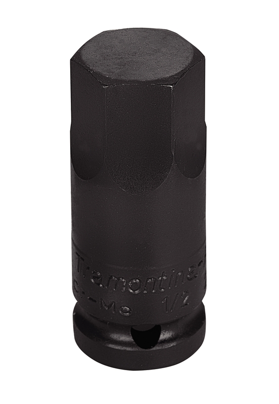 Soquete de Impacto Ponta Hexagopnal em Aço Cromo Molibdênio 17 mm - Encaixe 1/2'' Tramontina PRO