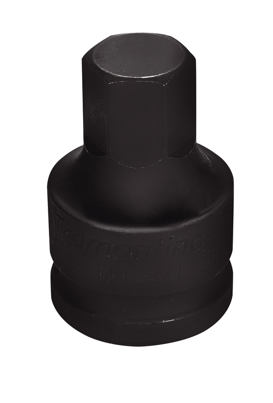 Soquete de Impacto Ponta Hexagopnal em Aço Cromo Molibdênio 20 mm - Encaixe 3/4'' Tramontina PRO