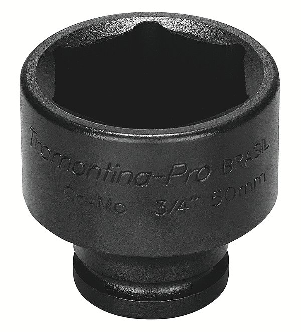 Soquete de Impacto Sextavado em Aço Cromo Molibdênio 1'' - Encaixe 3/4'' Tramontina PRO