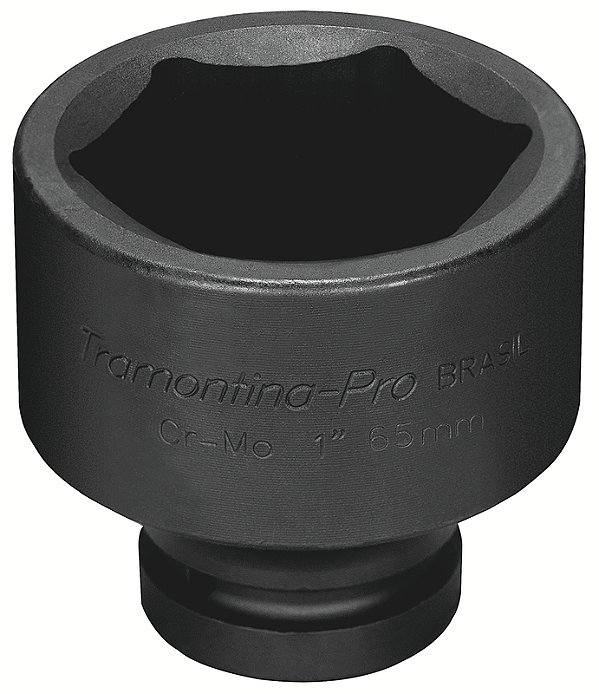 Soquete de Impacto Sextavado em Aço Cromo Molibdênio 19 mm - Encaixe 1'' Tramontina PRO