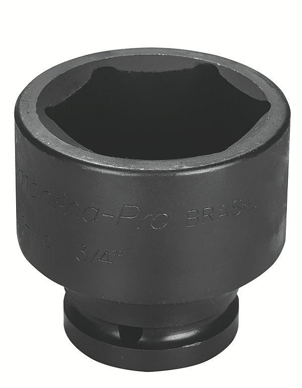 Soquete de Impacto Sextavado em Aço Cromo Molibdênio 55 mm - Encaixe 3/4'' Tramontina PRO