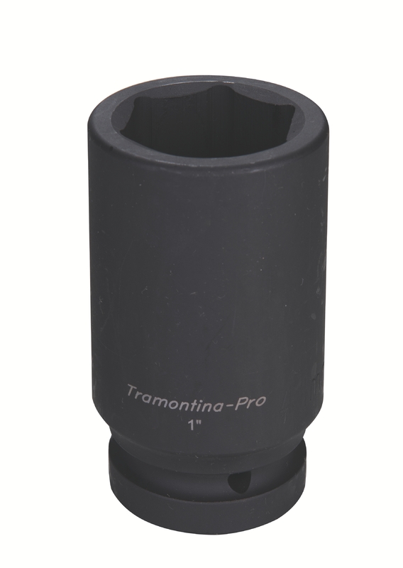 Soquete de Impacto Sextavado Longo em Aço Cromo Molibdênio 1.9/16" - Encaixe 1'' Tramontina PRO