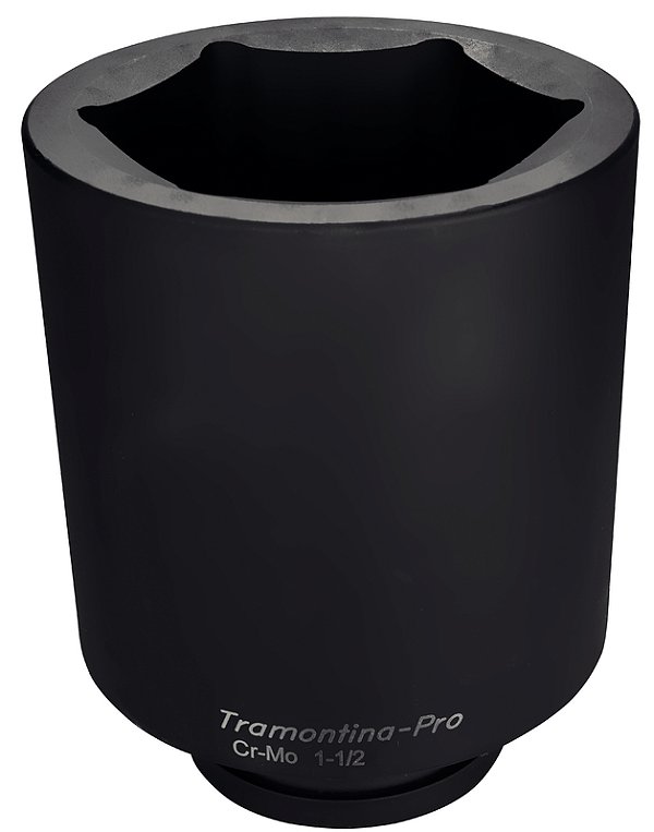 Soquete de Impacto Sextavado Longo em Aço Cromo Molibdênio 105 mm - Encaixe 1.1/2'' Tramontina PRO
