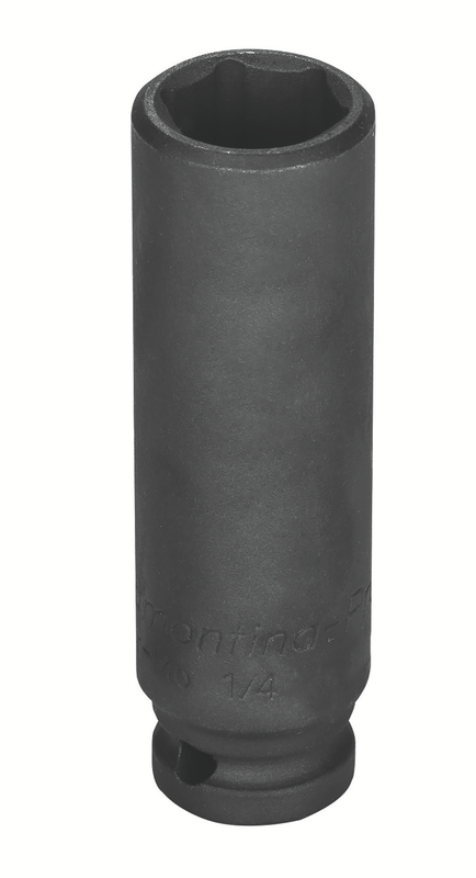 Soquete de Impacto Sextavado Longo em Aço Cromo Molibdênio 13 mm - Encaixe 1/4'' Tramontina PRO