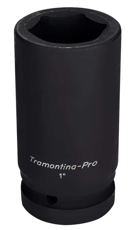 Soquete de Impacto Sextavado Longo em Aço Cromo Molibdênio 36 mm - Encaixe 1'' Tramontina PRO