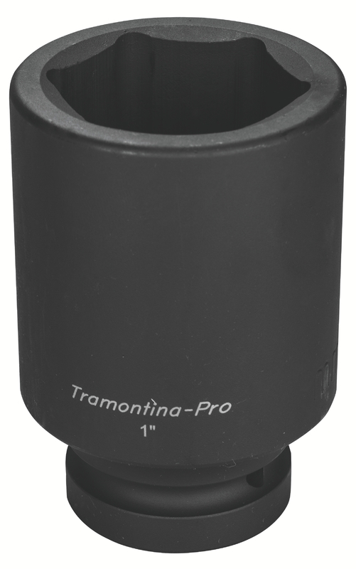 Soquete de Impacto Sextavado Longo em Aço Cromo Molibdênio 60 mm - Encaixe 1'' Tramontina PRO