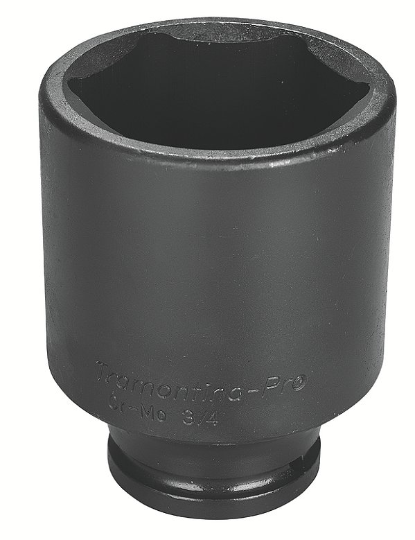 Soquete de Impacto Sextavado Longo em Aço Cromo Molibdênio 60 mm - Encaixe 3/4'' Tramontina PRO
