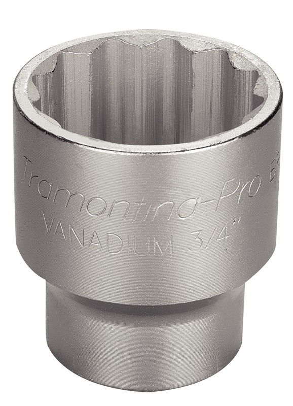 Soquete Estriado em Aço Cromo Vanádio 1.3/4" - Encaixe 3/4" Tramontina PRO