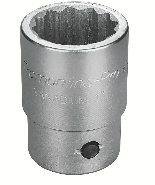 Soquete Estriado em Aço Cromo Vanádio 1.7/16" - Encaixe 1" Tramontina PRO