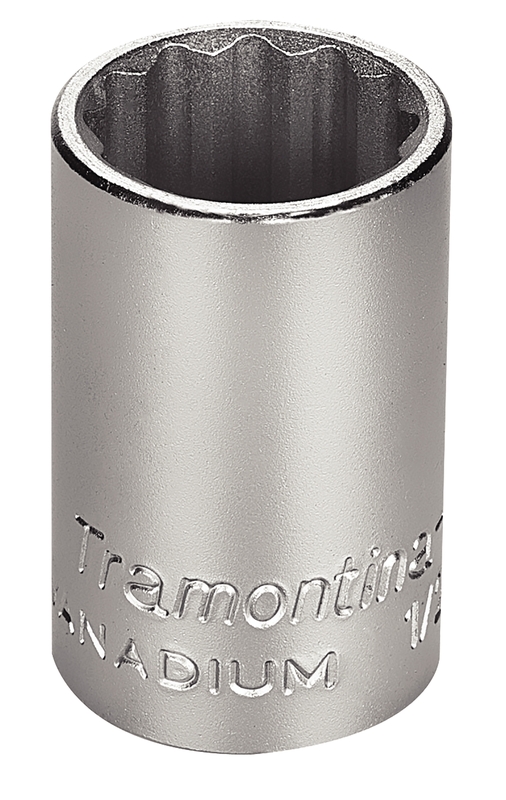 Soquete Estriado em Aço Cromo Vanádio 19/32" - Encaixe 1/2" Tramontina PRO