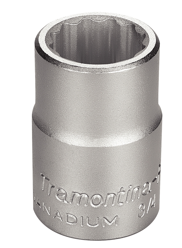 Soquete Estriado em Aço Cromo Vanádio 21 mm - Encaixe 3/4" Tramontina PRO