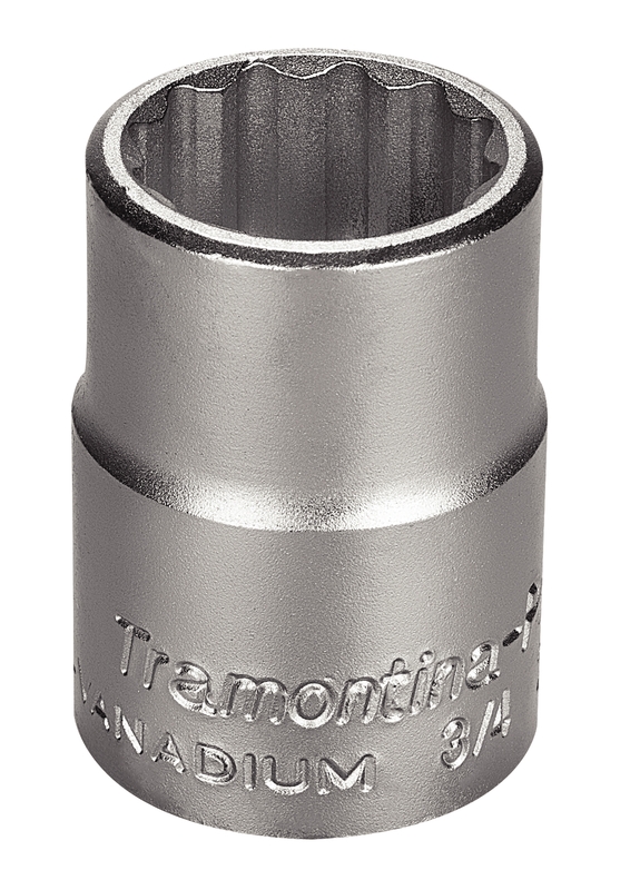 Soquete Estriado em Aço Cromo Vanádio 24 mm - Encaixe 3/4" Tramontina PRO