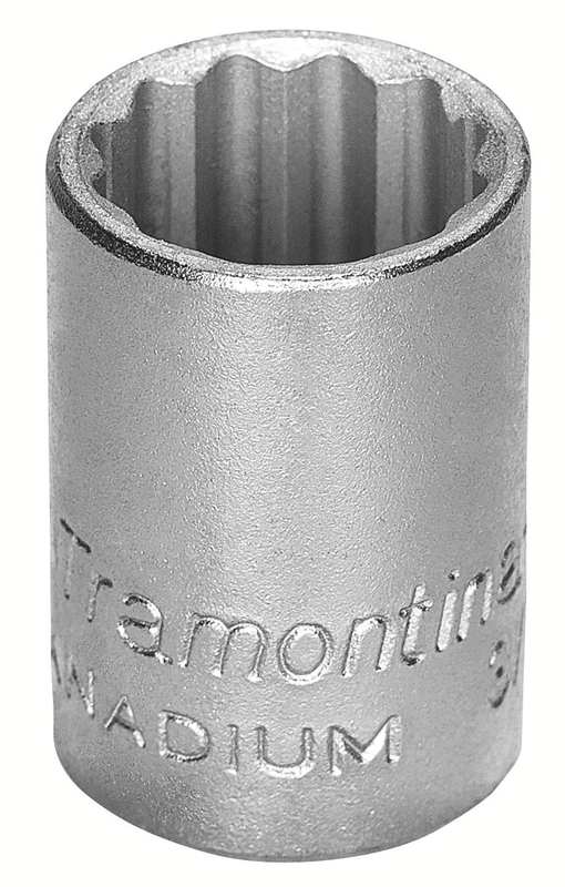 Soquete Estriado em Aço Cromo Vanádio 3/4" - Encaixe 3/8" Tramontina PRO