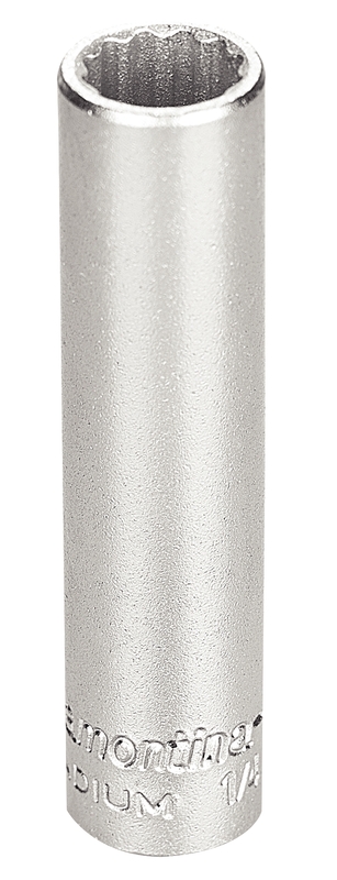 Soquete Estriado em Aço Cromo Vanádio 3/8" - Encaixe 1/4" Tramontina PRO