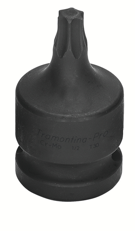 Soquete de Impacto Ponta Trafix em Aço Cromo Molibdênio T45 - Encaixe 1/2'' Tramontina PRO