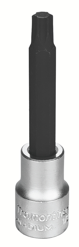 Soquete em Aço Cromo Vanádio Ponta Trafix Longa T50 - Encaixe 1/2" Tramontina PRO