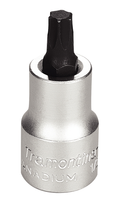 Soquete em Aço Cromo Vanádio Ponta Trafix T45 - Encaixe 1/2" Tramontina PRO